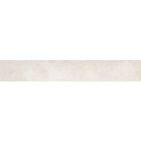 Plinthe Lecco blanc 7 x 60 cm effet béton
