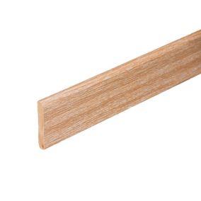 Plinthe MDF 2 m - Chêne Cérusé - Lot de 5 - 100 x 10 mm
