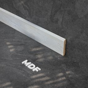 Plinthe MDF 2 m - Chêne Cendré - Lot de 5 - 70 x 10 mm