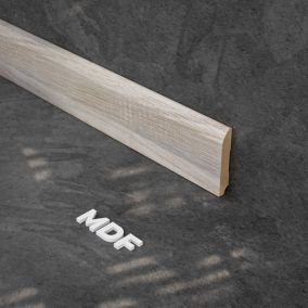 Plinthe MDF 2 m - Chêne Naturel - Lot de 5 - 80 x 14 mm