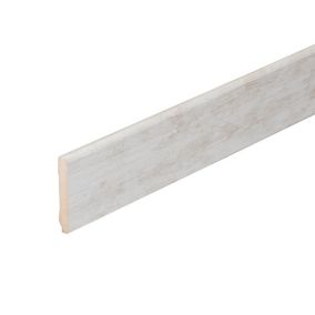 Plinthe MDF 2 m - Frêne Clair - Lot de 5 - 70 x 10 mm