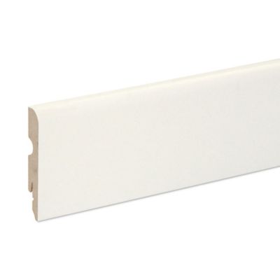 Plinthe MDF 220 x 8 cm blanche (vendue à la pièce)