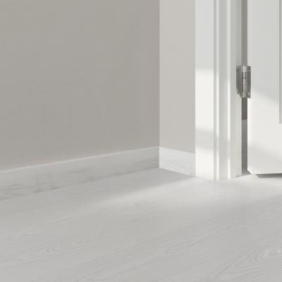 Plinthe MDF 220 x 8 cm Décor 35 blanc (vendue à la pièce)