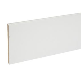 Plinthe MDF blanc 12 x 150 x 12 mm L.2,4 m (vendue à la pièce)
