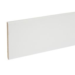 Plinthe MDF blanc 240 x 10 cm, ép.10 mm (vendue à la pièce)