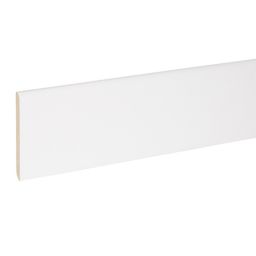 Plinthe MDF blanc 240 x 8 cm, ép.8 mm (vendu par lot de 5)