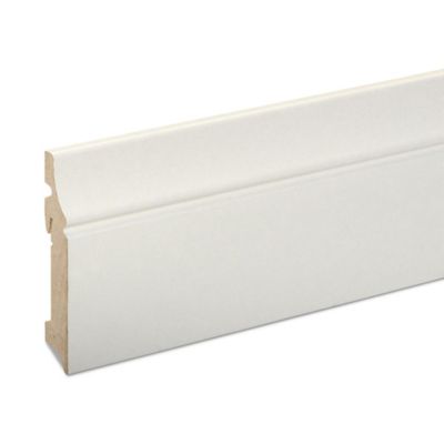 Plinthe MDF Blanc GoodHome 220 x 10 cm Décor 10 (vendue à la pièce)