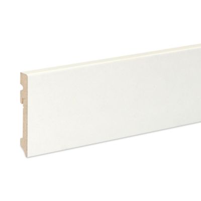 Plinthe MDF blanche 220 x 10 cm contemporaine (vendue à la pièce), GoodHome Décor 10