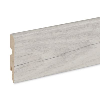 Plinthe MDF, effet chêne blanchi GoodHome, décor 25, H.8 cm x L. 220 cm x ép.13 mm (vendue à la pièce)