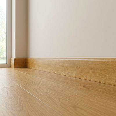Plinthe MDF , effet chêne blond GoodHome, décor 145, H.8 cm x L.220 cm x ép.13 mm (vendue à la pièce)