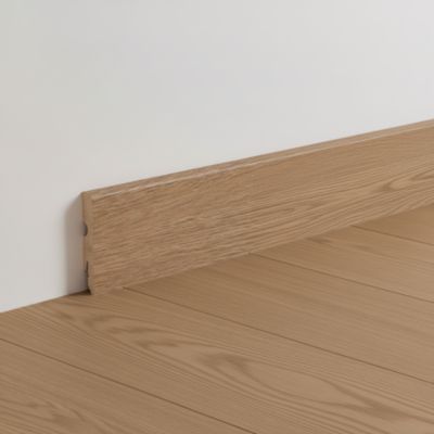 Plinthe MDF, effet chêne blond GoodHome, décor 150, H.8 cm x 220 cm ép.13 mm (vendue à la pièce)