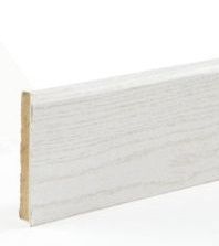 Plinthe MDF frêne blanc L.220 x l.7 x ep. 1 cm
