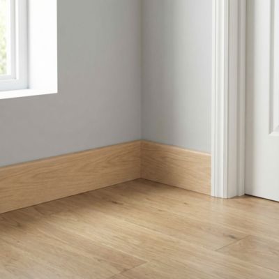 Plinthe MDF Goodhome, effet chêne, décor 140, H.8 cm x L.220 cm x ép.13mm (vendue à la pièce)
