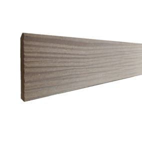 Plinthe mdf strié marron brut 8 x 244 cm