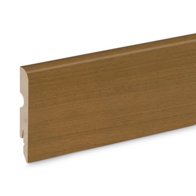 Plinthe Plaquée bois Décor 280 teck verni blond (vendue à la pièce)