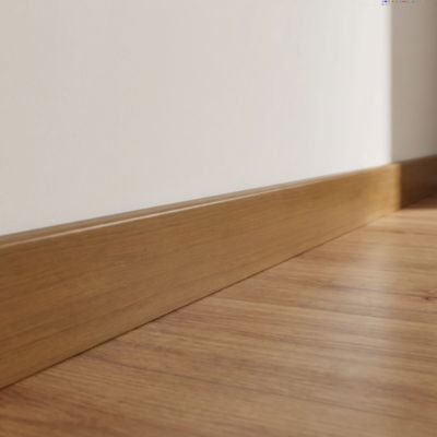 Plinthe Plaquée bois Décor 280 teck verni blond (vendue à la pièce)
