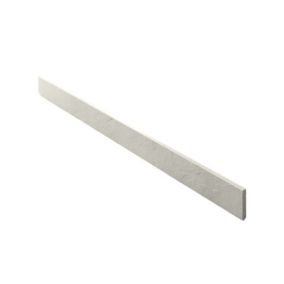 Plinthe pour receveur de douche blanc ivoire 15x100 cm finition ardoise - POALGI