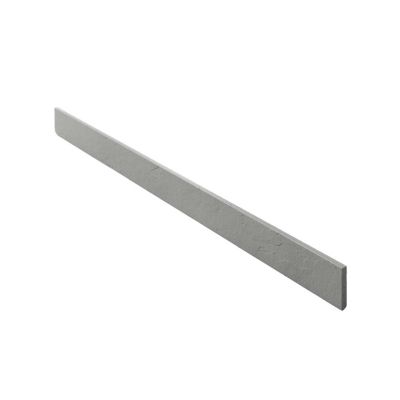 Plinthe pour receveur de douche gris clair 15x100 cm finition ardoise - POALGI