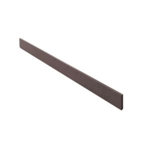 Plinthe pour receveur de douche marron gris 9x100 cm finition ardoise - POALGI
