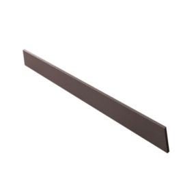 Plinthe pour receveur de douche marron gris 9x100 cm finition sable - POALGI