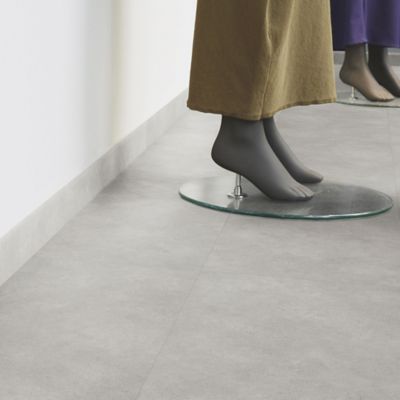Plinthe PVC béton gris 196 x 6 cm Tarkett (lot de 5)