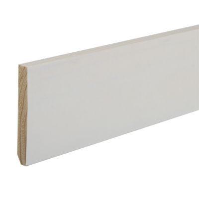 Plinthe rabotée blanc 9 x 68 mm L.2,05 m