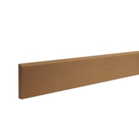 plinthe blanche bois prepeinte mouluree (15 x 120 x 4200 mm)