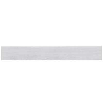 Plinthe Rusticwood effet bois 60 x 8 x 1 cm blanc GoodHome