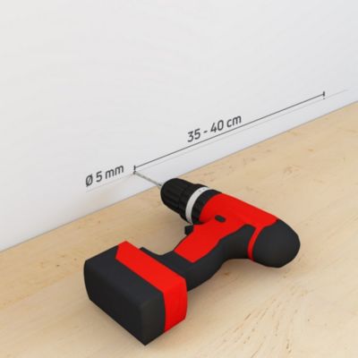 Plinthe Selit 2m x 5 cm noir (vendue à la pièce)