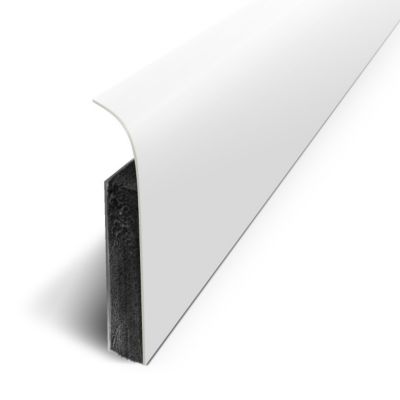 Plinthe souple autoadhésive PVC 50x20 mm – 1 mètre, Plinthe autocollante  flexible - pliable, Plinthe souple premium pour revêtement de sol, Montage  facile, blanc : : Bricolage