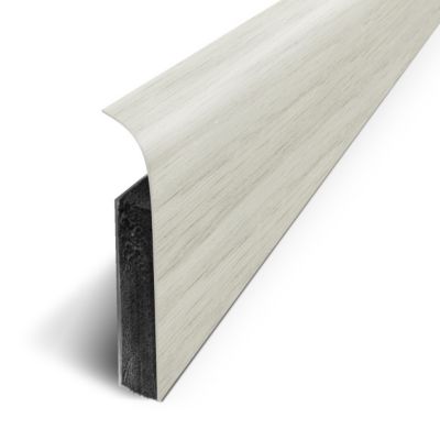 Plinthe sol souple PVC décor Erable Blanc 7x120 cm