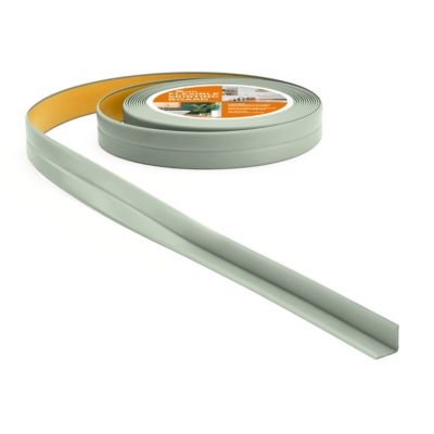 Plinthe souple adhesive PVC 10x10 mm QUEST - flexible, resistant aux UV - 5 m, vert clair