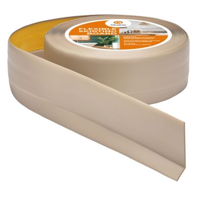 Plinthe souple adhesive PVC 50x20 mm QUEST - flexible, decorative - 5 m, beige