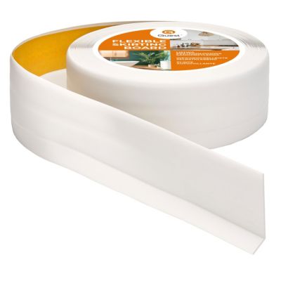 Plinthe souple adhesive PVC 50x20 mm QUEST - flexible, decorative - 5 m, blanc