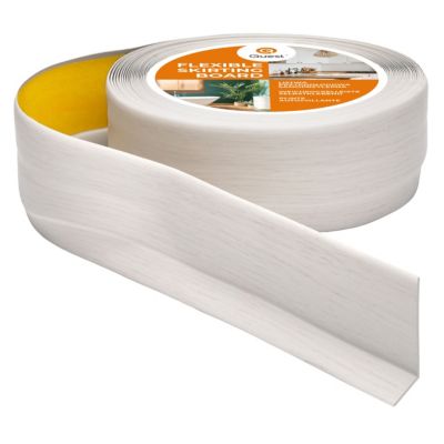 Plinthe souple adhesive PVC 50x20 mm QUEST - flexible, decorative - 5 m, bouleau