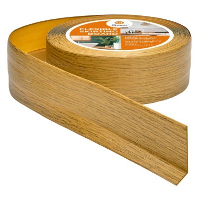 Plinthe souple adhesive PVC 50x20 mm QUEST - flexible, decorative - 5 m, chêne