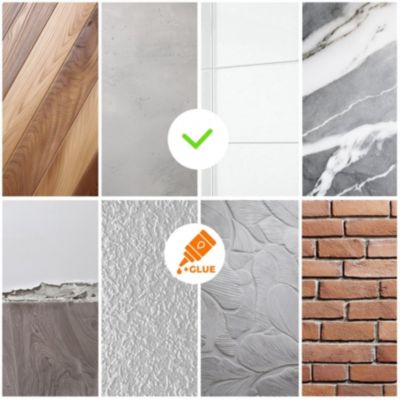 Plinthe souple adhesive PVC 50x20 mm QUEST - flexible, decorative - 5 m, gris