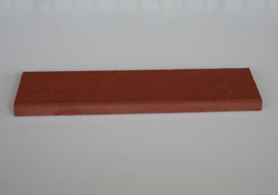 Plinthe terre cuite lisse rouge 27x6,5x1,3 cm