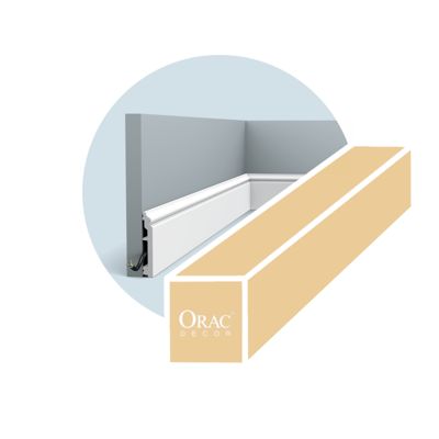 Plinthes Orac Decor SX173 - Pack 4 mètres - L200 x H10 x p1,6 cm