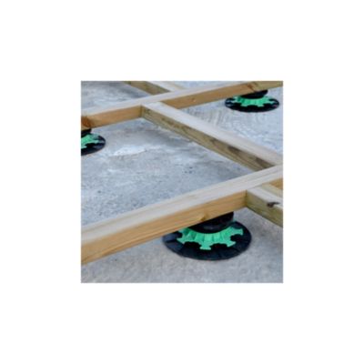 Plot de terrasse réglable pour lambourde 80 à 140 mm - JOUPLAST - Carton de 40 plots