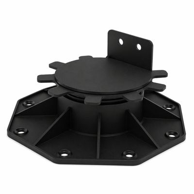 Plot réglable 30 à 60 mm pour terrasse bois et composite - support lambourde Noir