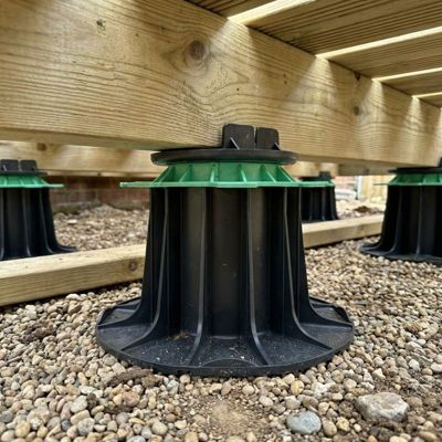 Plot terrasse bois réglable 140 à 230 mm - JOUPLAST - Carton de 55 plots