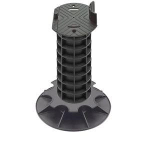 Plot terrasse bois réglable 29 - 32 cm - Noir
