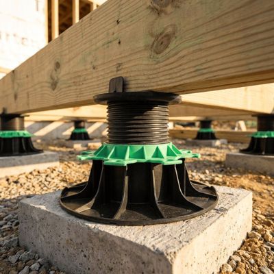 Plot terrasse bois réglable 80 à 140 mm - JOUPLAST - Carton de 40 plots