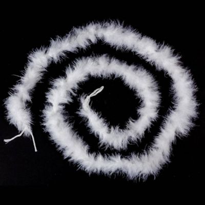 Plume boa 1m60 - 12g  blanc - feeric lights & christmas