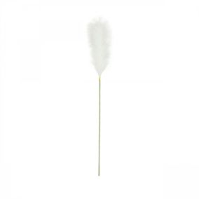 Plumeau artificiel blanc 105cm lot de 3