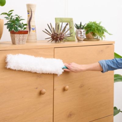 Plumeau microfibre GoodHome blanc L.55cm
