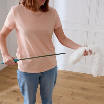 Plumeau microfibre GoodHome blanc L.55cm
