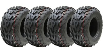 Pneus 16x8.00-7 pour quad, 4 plis, Wanda P329, homologués pour la route (marquage E), charge maximale de 80 kg (jeu de 4)