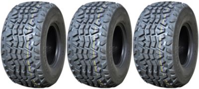 Pneus 23x11.00-10 pour quad Kawasaki Mule Wanda Utility, sans chambre à air, 4 plis (lot de 3)
